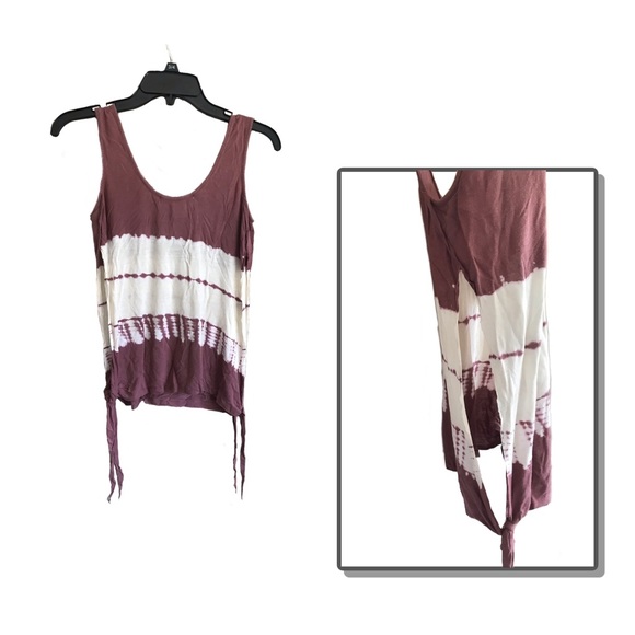 Tie dye open arm tank top - Picture 2 of 3